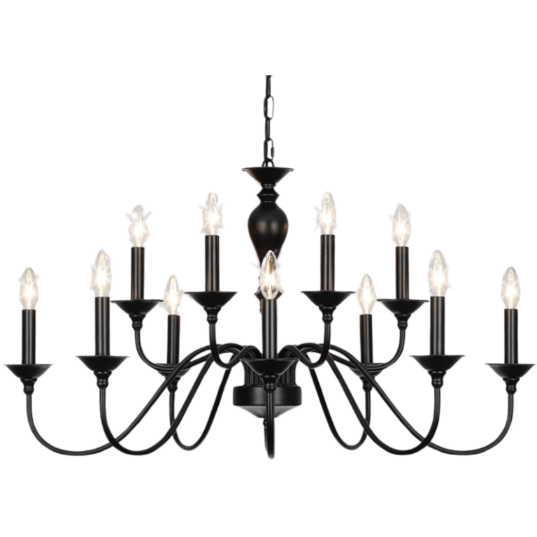 Farmhouse Chandelier – Black