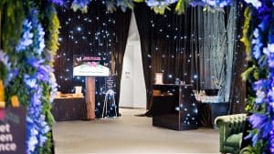 LED Drapes and furniture rental for VIP space
